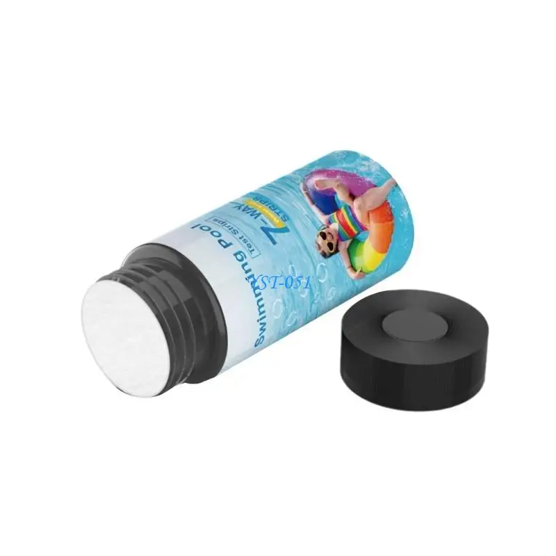 Tiras reactivas de PH 8 en 1 para detección de calidad del agua E15A, dureza del agua, alcalinidad Total, tiras reactivas de ácido cianúrico para piscina