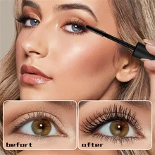 Plump Big Eyes 4D Waterproof Thick Lengthening Curling Long Mascara