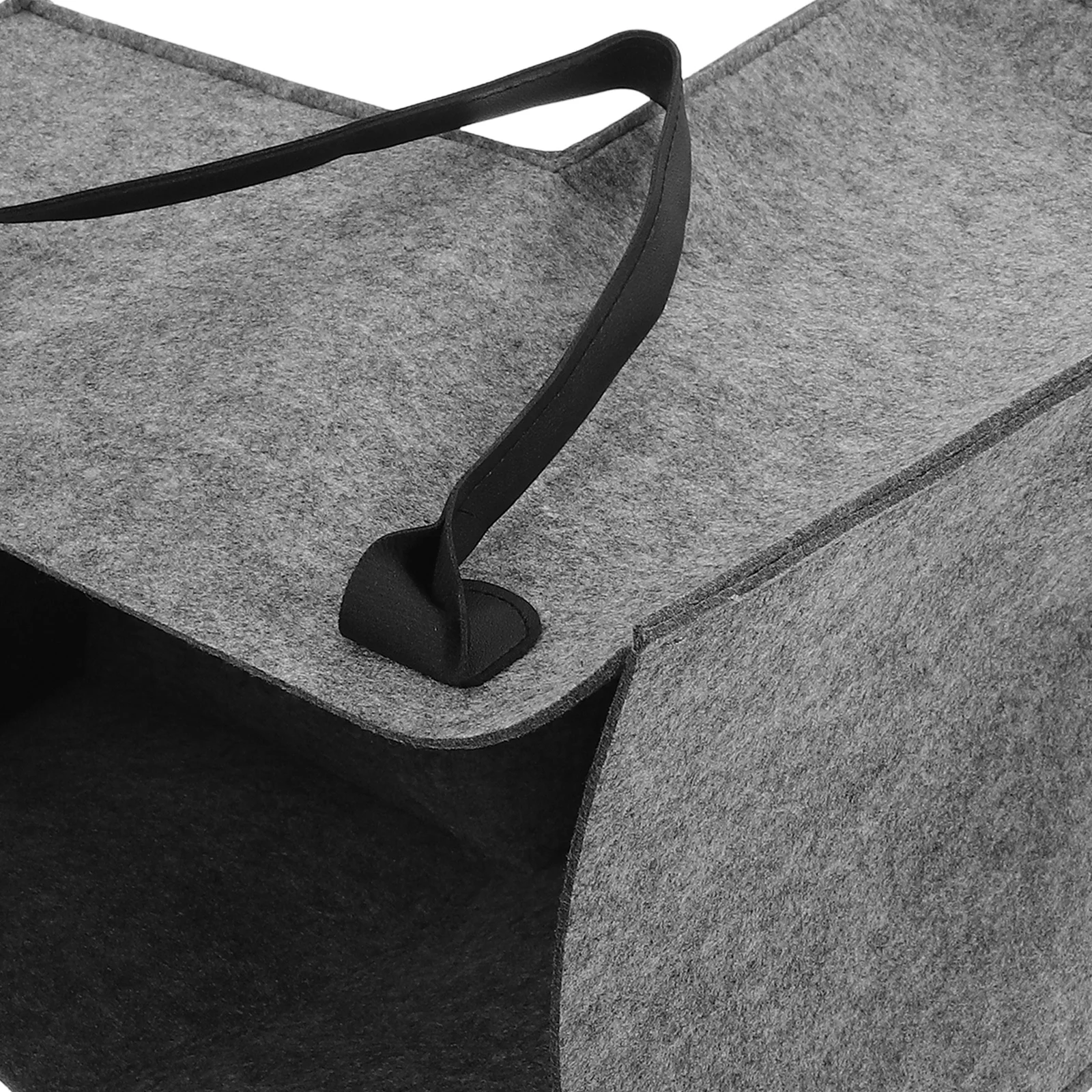 

Clothes Storage Basket L-Shaped Laundry Hamper Felt Holder for Stairs Household Organizer Stairs Laundry Basket