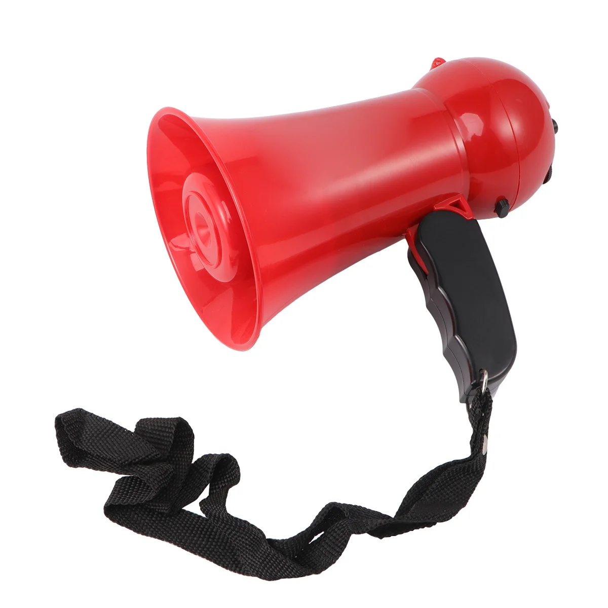 Amplificateur de son léger rouge mégaphone de Police pour enfants, jeu de rôle, utilisation d'urgence, poignée pliable, interactif éducatif