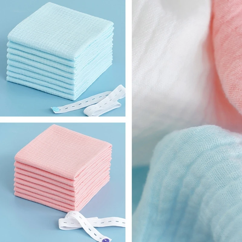 10 ชิ้น/เซ็ต Baby Nappies ผ้าอ้อมผ้าฝ้ายผ้าอ้อมแบบใช้ซ้ำได้ผ้า Breathable ผ้าอ้อมทารกแรกเกิดสำหรับทารกแรกเกิดเด็กทารก