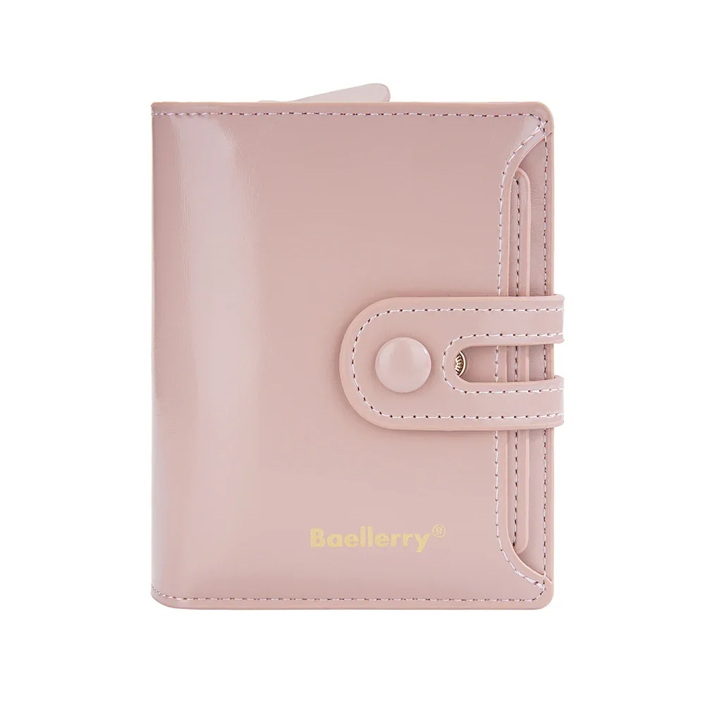 Women High Quality Luxury Short Wallet Fashion ID Holder PU Leather Coin Zipper Purse For Ladies Multi-Card Money Bag Handbags