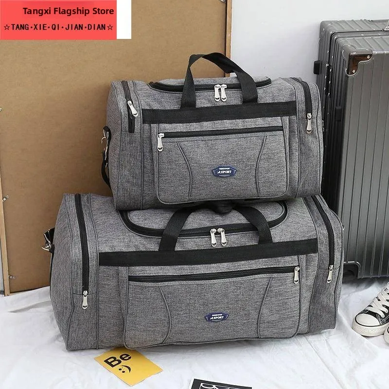 

Large Capacity Oxford Cloth Fitness Bag Travel Bag Unisex Handheld Moving Luggage Bag Multi-Functional Portable Bag