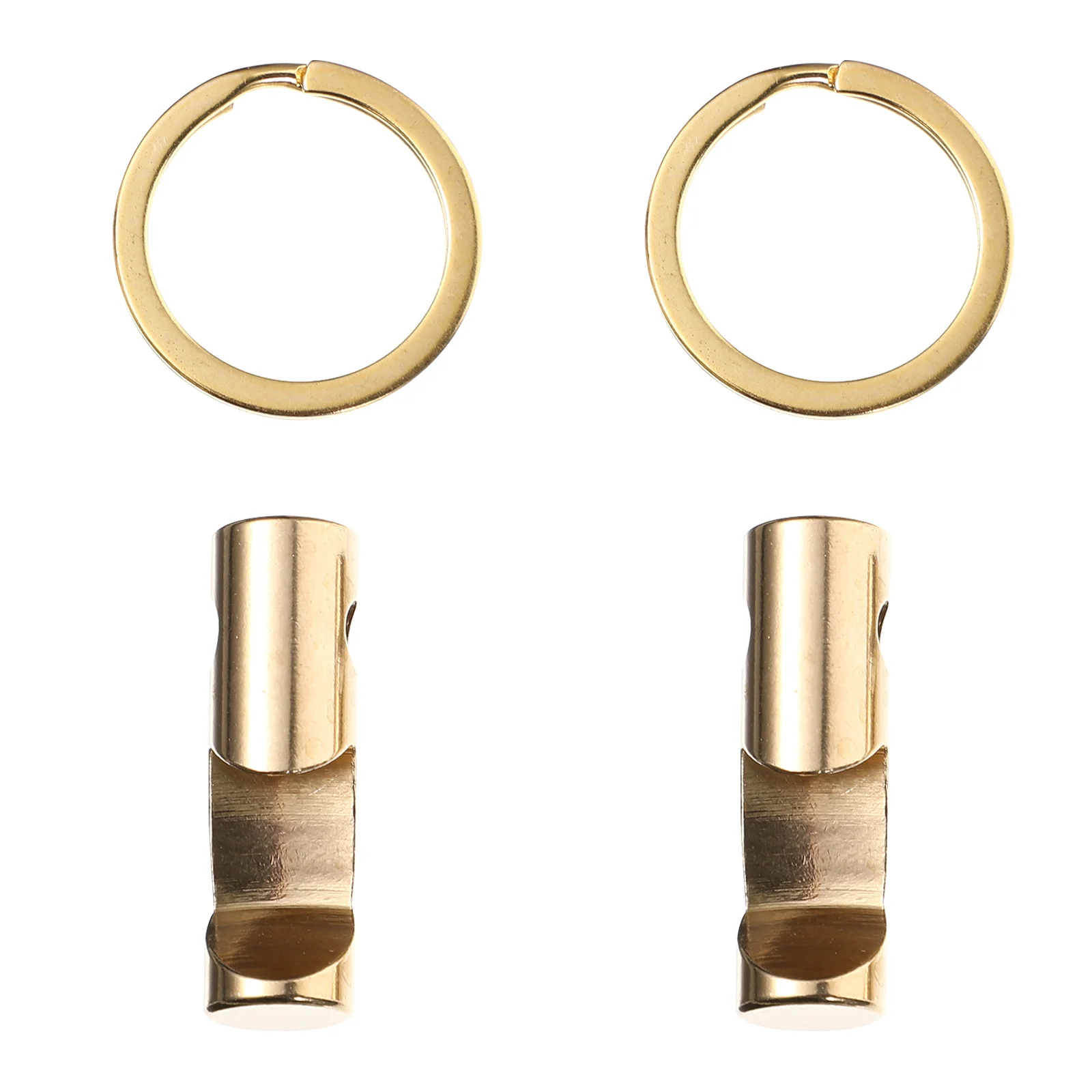 

2 pcs Brass Bottle Opener Key Chains Portable Beer Openers Lightweight Fadeless Mini Kitchen Bar Accessories