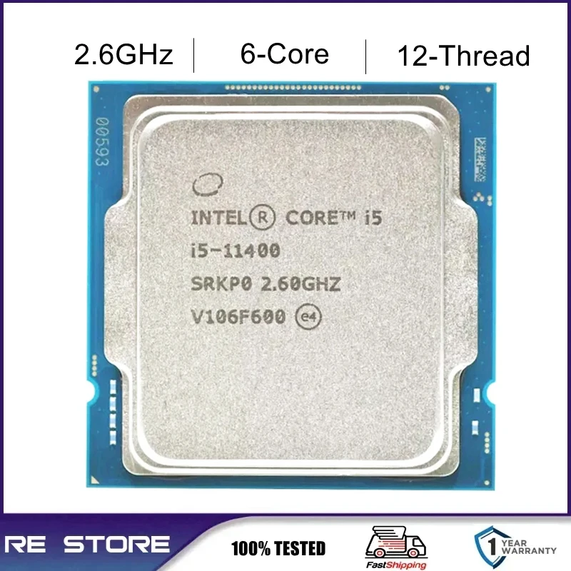 Intel Core i5 11400 2.6GHz 6-Core 12-Thread LGA 1200 processor