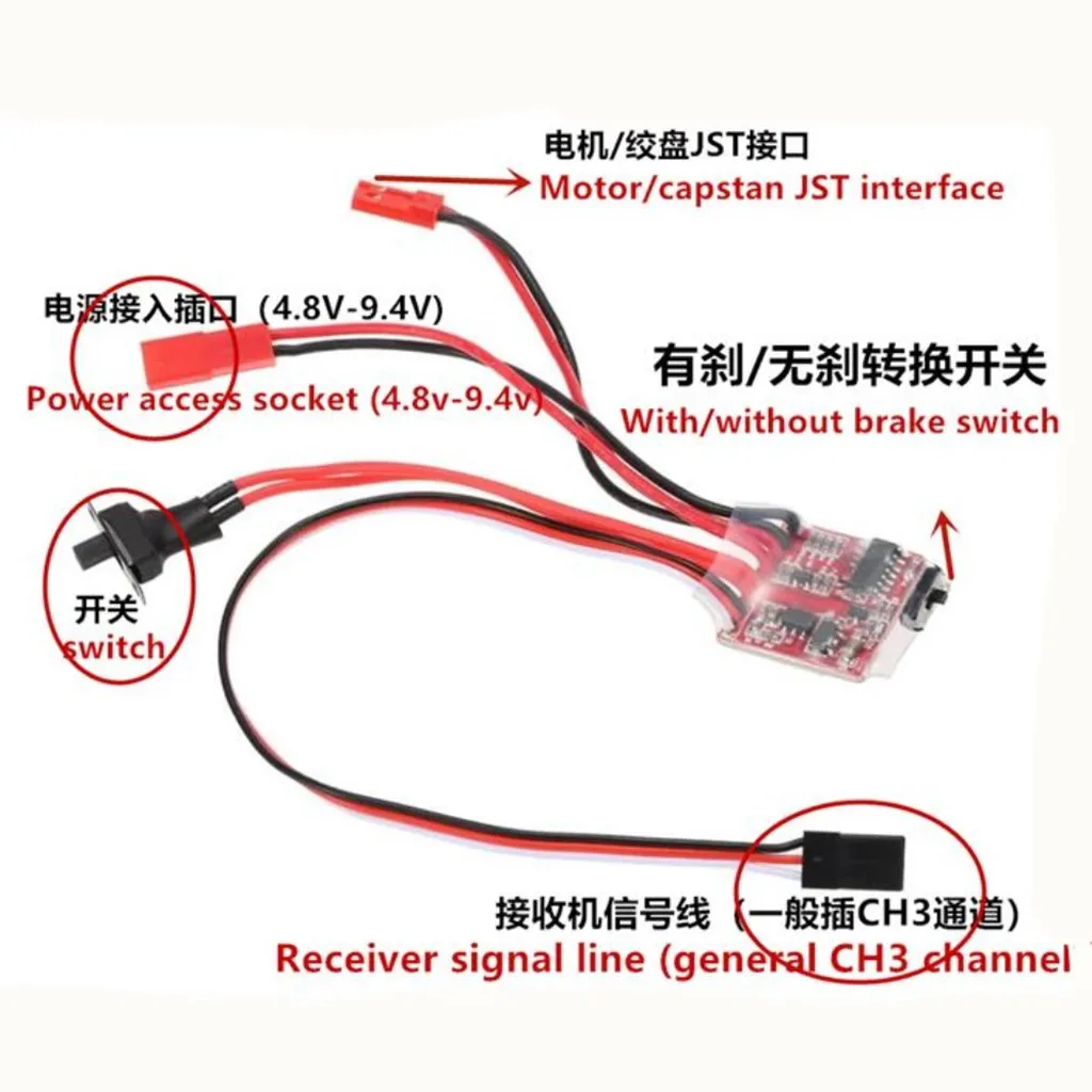 RC 20A 30A Micro Brushed ESC Electronic Speed Controller For 1/18 1/24 1/28 RC Car Mini Z Drift Car RC Boat Model Upgrade Parts