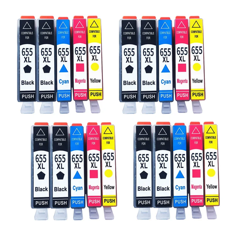 655XL 655 HP655 Compatible Ink Cartridge For HP Deskjet Ink Advantage 3525 5525 4615 4625 4525 6520 6525 6625 Inkjet Printer