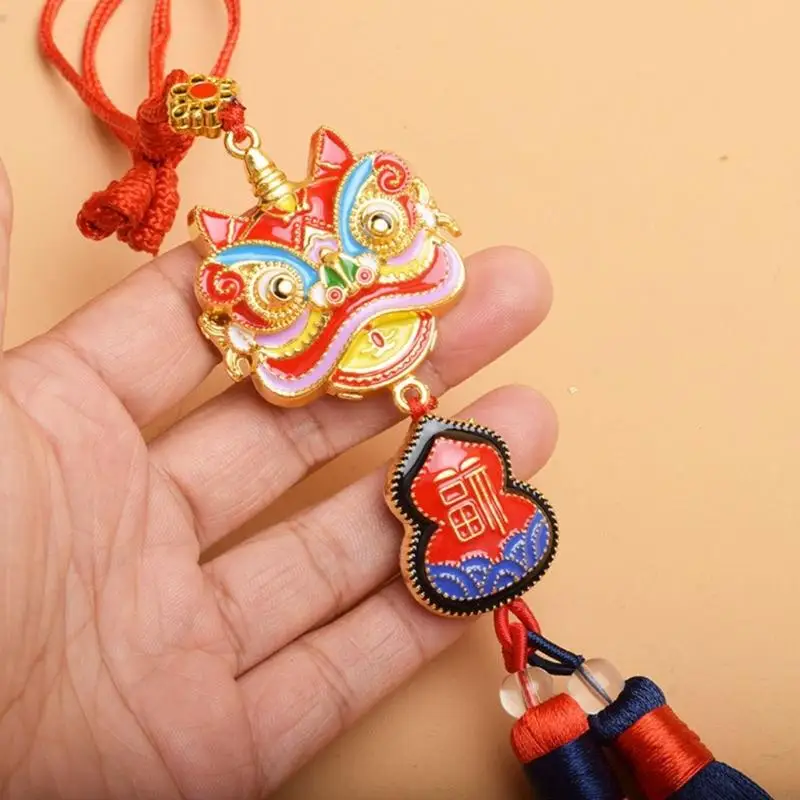 

2025 New Chinese Cultural Car Deck Mixture Margay Dance Charm Suspended Decoration For Vehicle Clear