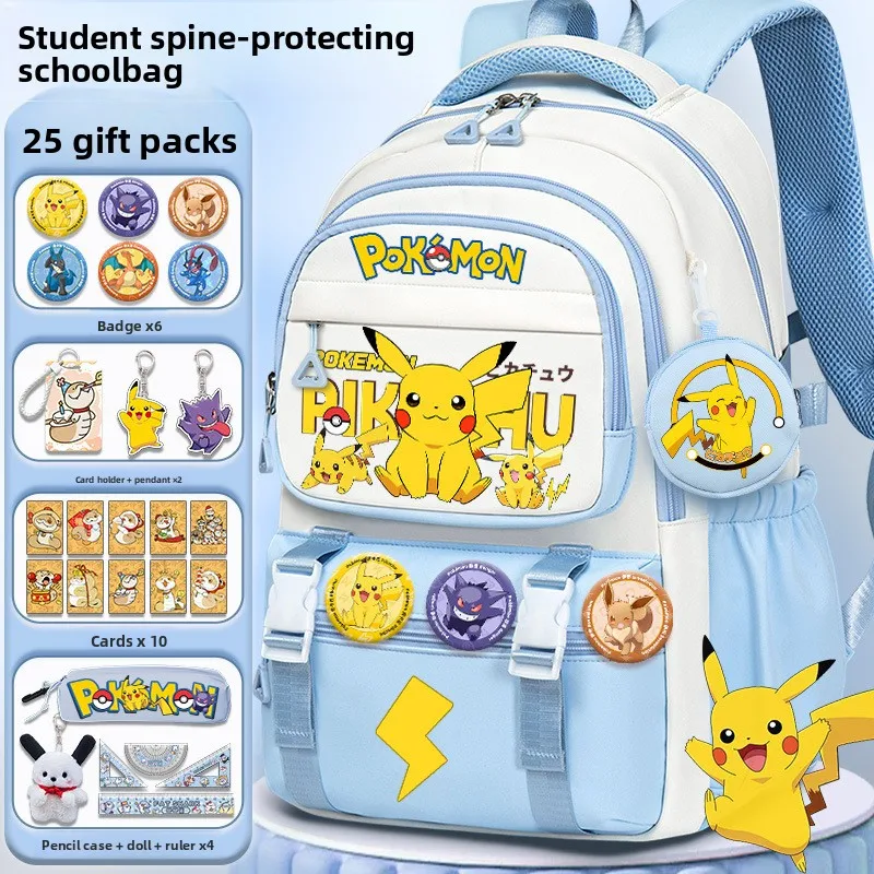 pokemon-charizard-lucario-backpack-large-capacity-ergonomic-shoulder-bag-for-boys-and-girls-primary-secondary-students