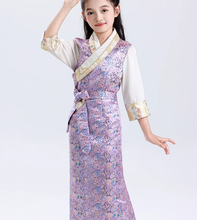 

Chinese Girls Tibetan Princess Dress Xizang Bola Tibetan Dress