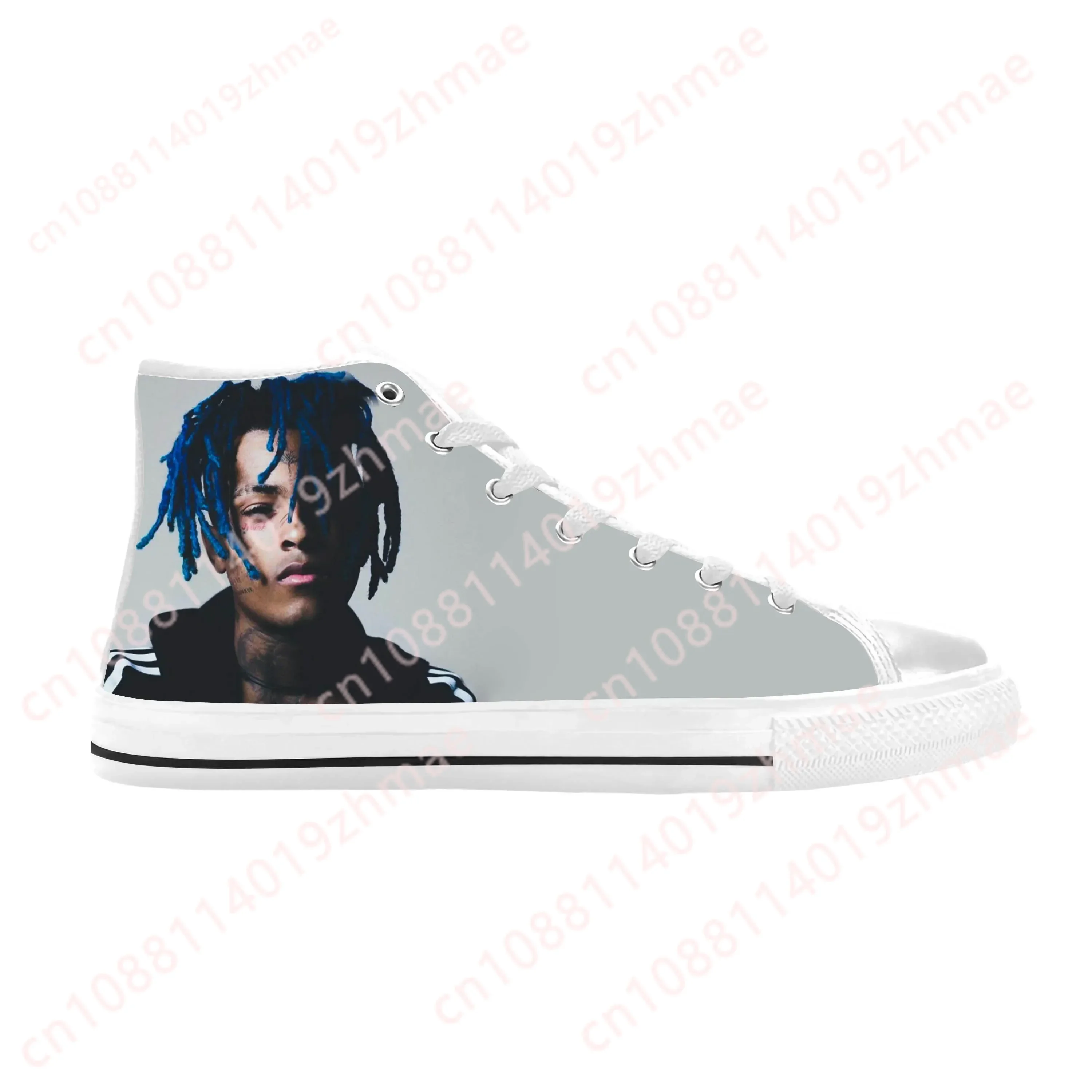 

Модные кроссовки в стиле хип-хоп для рэперов и рэп-певцов, повседневные тканевые кеды с высоким верхом, удобные, дышащие, на заказ, для мужчин и женщин, в стиле XXXTentacion.