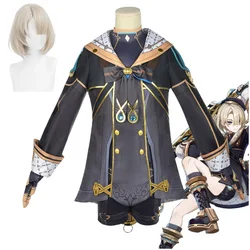 Genshin Impact Freminet Cosplay Costume Hat Wig Full Set Outfits Anime Game Fontaine Freminet Cosplay Halloween Party Clothing