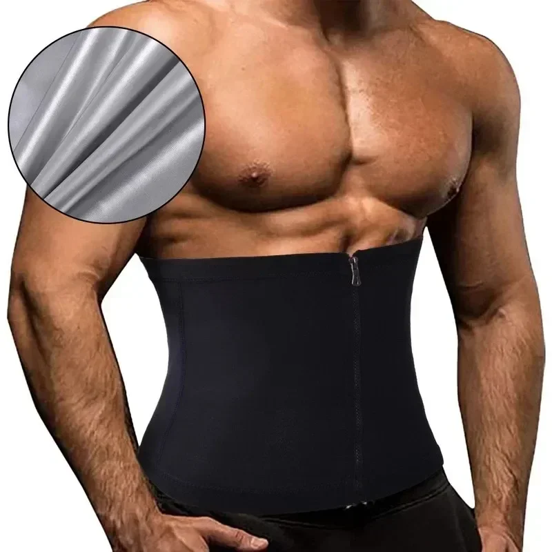 Waist Control Shaper Girdle Shapewear Corset Sweat Tummy Workout Sauna Thermo Abdomen Fat Men Gym Slimming Trainer Burning Belt