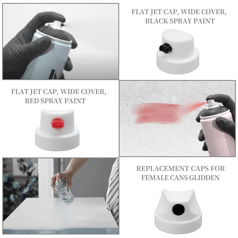 B97A-Spraypaint Nozzle Caps Set 26 Universal Replacement Tips For DIY Projects - High-Efficiency Paint Saver & Handle Attachment