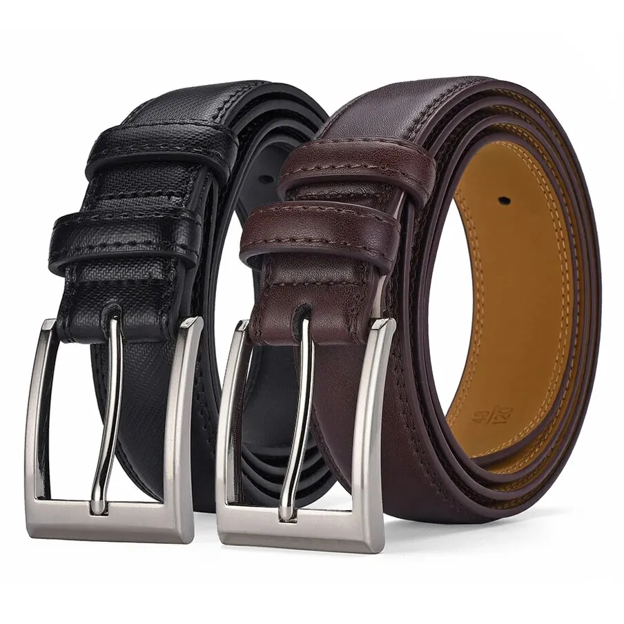 Men's Belt 2023New Casual Business Alloy Buckle Belt High End Luxury Authentic Fashion Belt Jeans Belt Gift for Boyfriend Or Dad