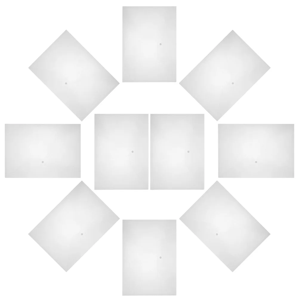 

20pcs File Bags A3 Size Pp Material Large Capacity Document Storage Organizer Transparent Folder For Office Home School Use