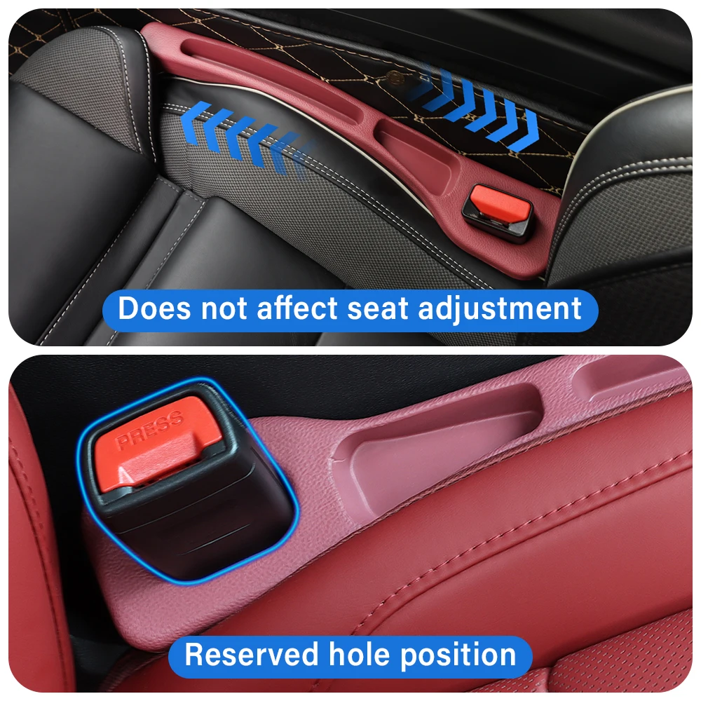 

2PCS Car Seat Gap Leak Proof Strip Storage Organizer For Peugeot 208 2012 2013 2014 2015 2016 2017 2018 2019 2020 Accessories