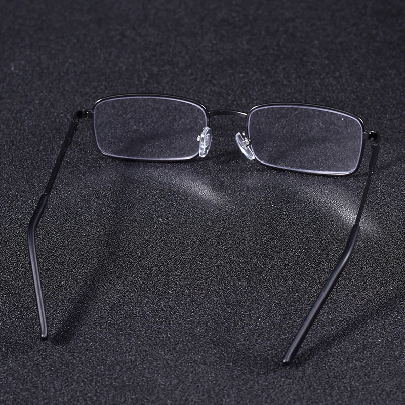 Vintage Quadratische Lesebrille Rahmen Metall Männer Mode Klassische Business Brillen Blau Licht Blockieren Klare Linse +75 + 125 + 2 – Detail 22