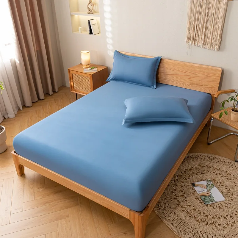 

Solid-color pure cotton bed covers, single-piece bed covers, all-cotton mattress protective covers, bedroom home mattress covers