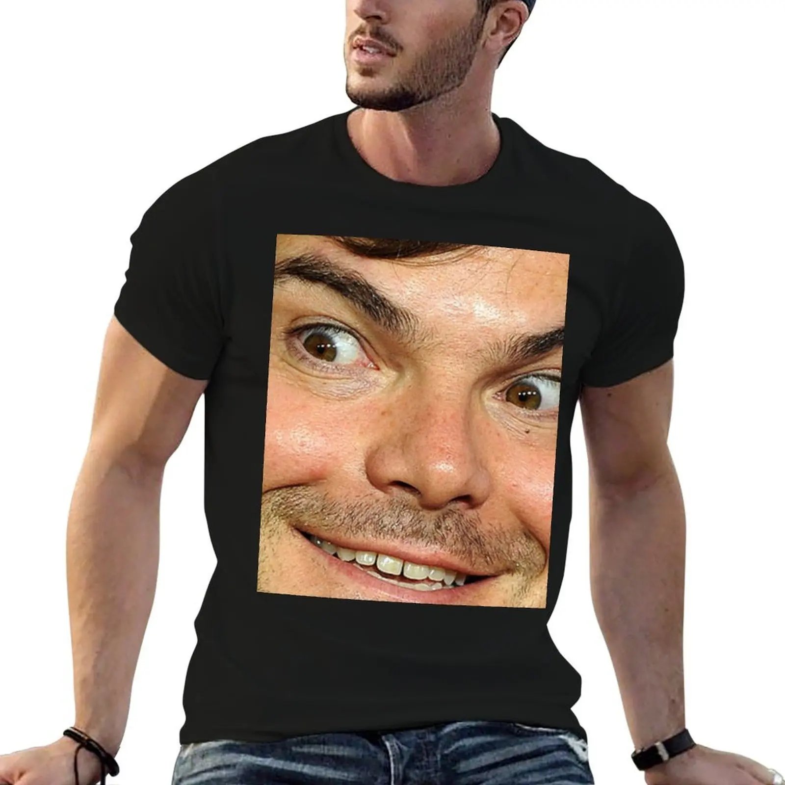 

Футболка Blessed Jack Black Eyebrow, мужская футболка, футболки с рисунком для мужчин, хлопковая футболка