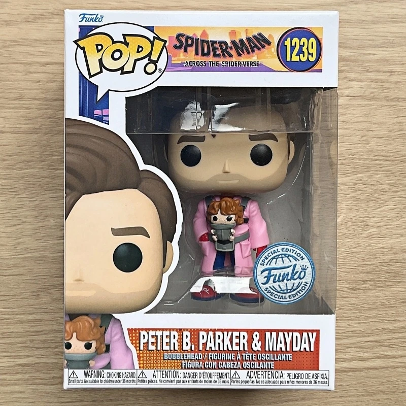 Funko Pop! Spider-Man: A Través del Spider-Verso - Peter B. Parker y Mayday # Figura Coleccionable de Superhéroe 1239, Modelo para Regalo