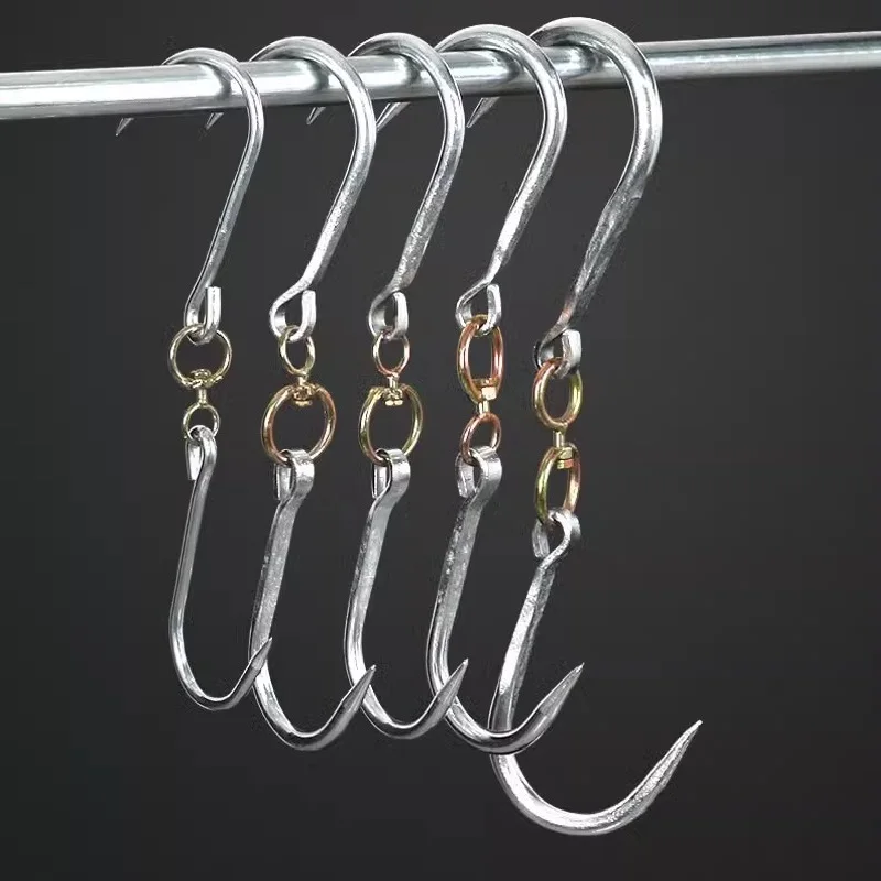 

1Pcs Stainless Steel Pork Duck Bacon Meat Hook Sausages Carne Heavy Duty Hangers Heavy Duty Ceiling Hooks Multipurpose Hooks