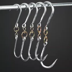 1Pcs Stainless Steel Pork Duck Bacon Meat Hook Sausages Carne Heavy Duty Hangers Heavy Duty Ceiling Hooks Multipurpose Hooks