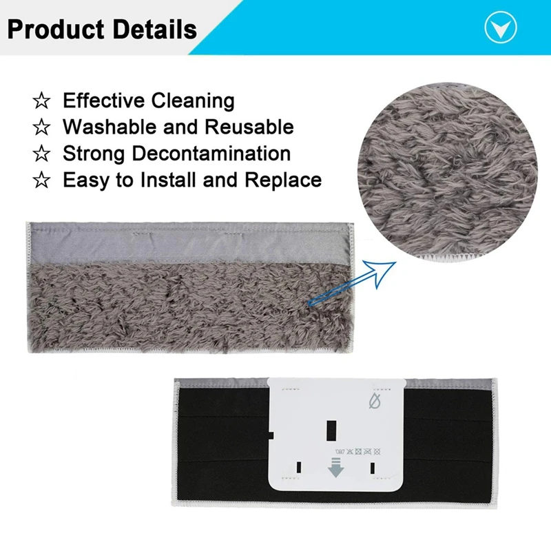 Bantalan pel basah & kering, suku cadang ban pengganti untuk Irobot Braava Jet M6 (6110) (6012) (6112) (6113) Ultimate Robot Mop