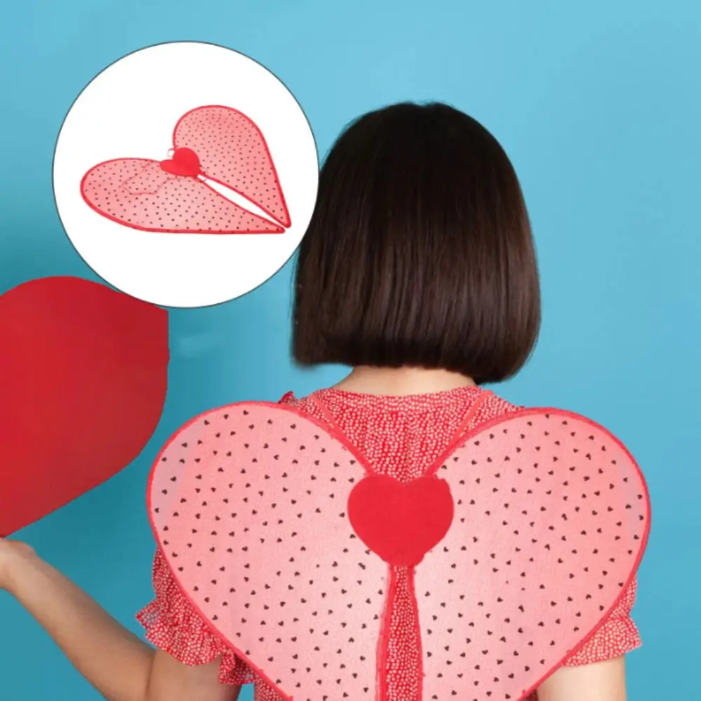 

Organza Material Heart Wings Colorful Wings Heart Dot Design Butterfly Wings Cosplay Wings Love Wings Performance Props