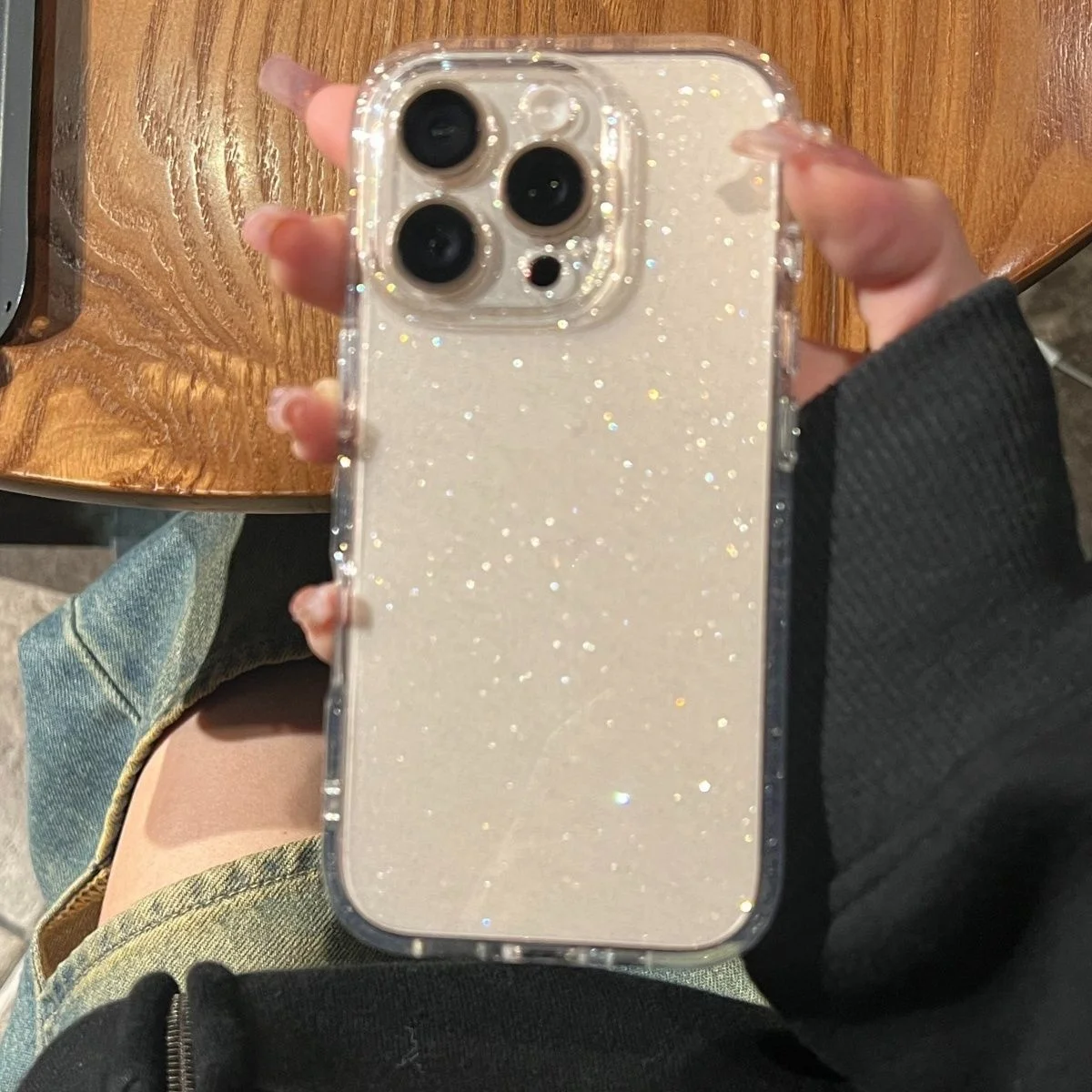 Soft Glitter Transparent Phone Case For Samsung A55 A56 5g A26 A16 A54 A06 A36 A35 A05S A25 A24 Shockproof Clear Silicone Cover