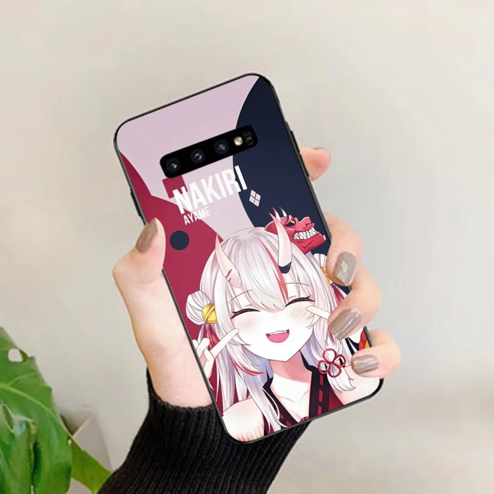 Nakiri Ayame Hololive Anime Phone Case For Samsung S 9 10 20 21 22 23 30 23plus lite Ultra FE S10lite Fundas