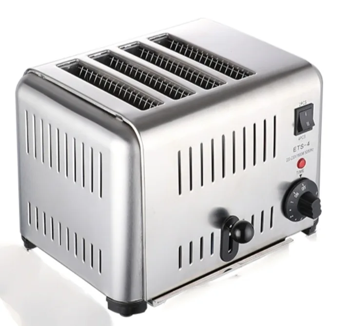

Hot Sale Commercial Stainless Steel Four Slice Toaster Customized Automatic Breakfast Toaster Hot Spray Driver 220v New