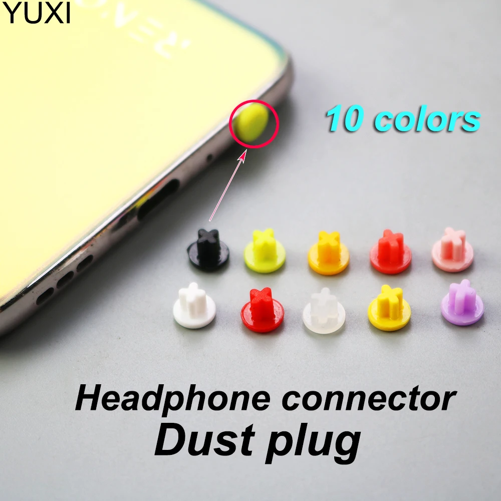 

YUXI 10pcs 3.5mm Silicone Earphones USB Dust Plug Audio Interface Laptop Computer Dustproof Silicone Waterproof Dustproof Cover