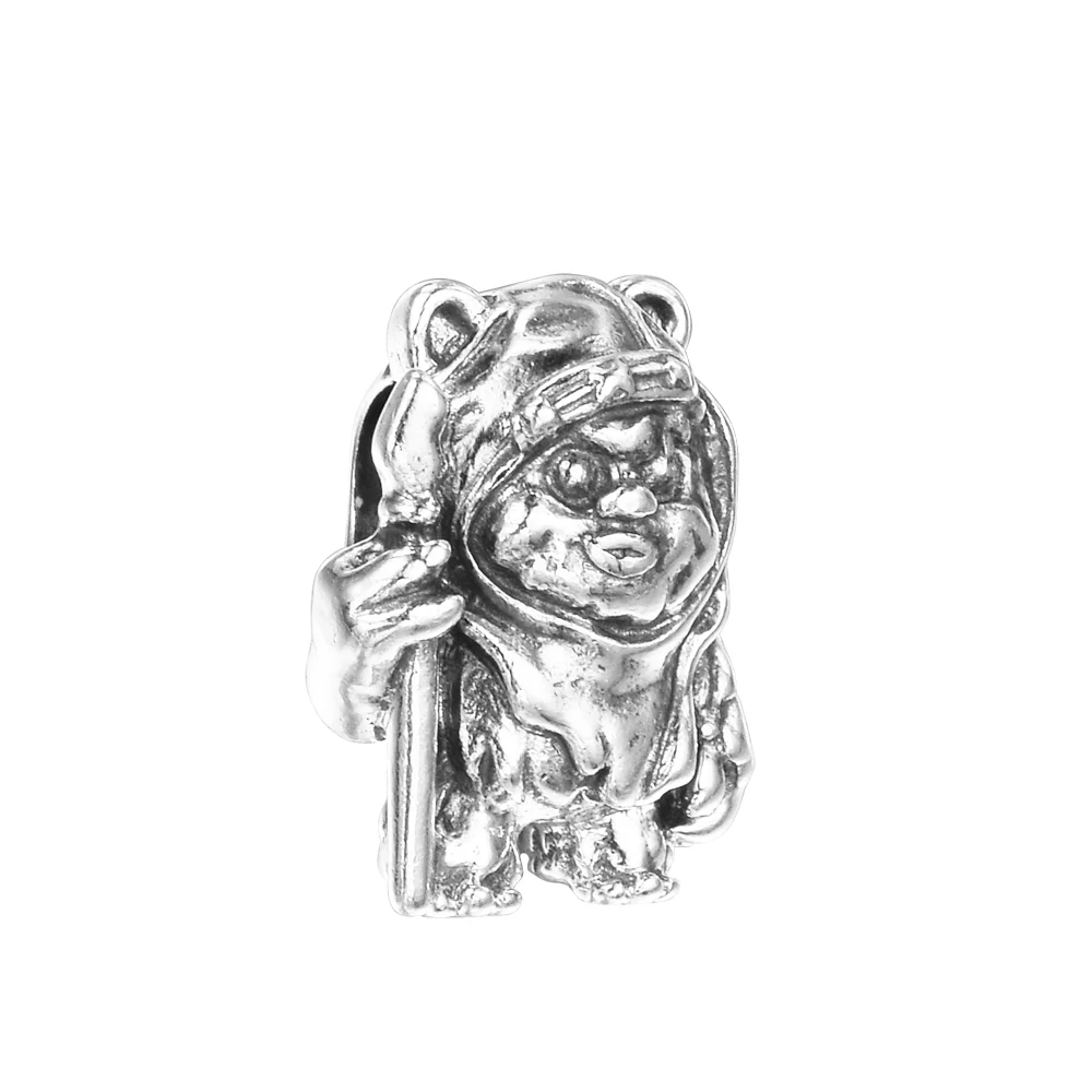 

2022 Wars Ewok Charm Authentic 925 Silver Jewelry Fits Beads Bracelets Woman DIY Mothe Kids Jewelry Beads