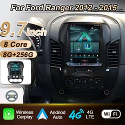 9.7 Inch Car Radio Android For Ford Ranger 2012 2013 2014 2015 Carplay 4G Lte Auto Player Stereo Video 8core GPS Navigation DSP