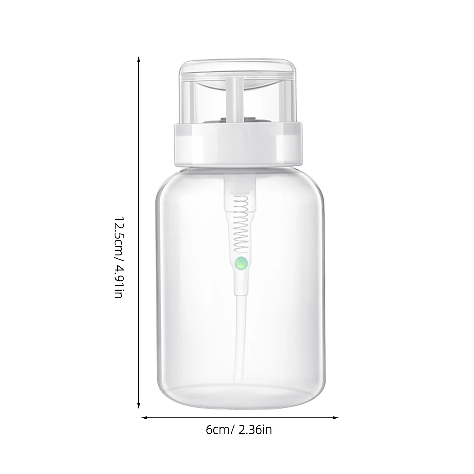 2 stücke 200 ml Nagellack Entferner Flaschen Leere Abschließbare Presse Dispenser Subpackaging Design Langlebige Pump Flasche Für Nagel kunst