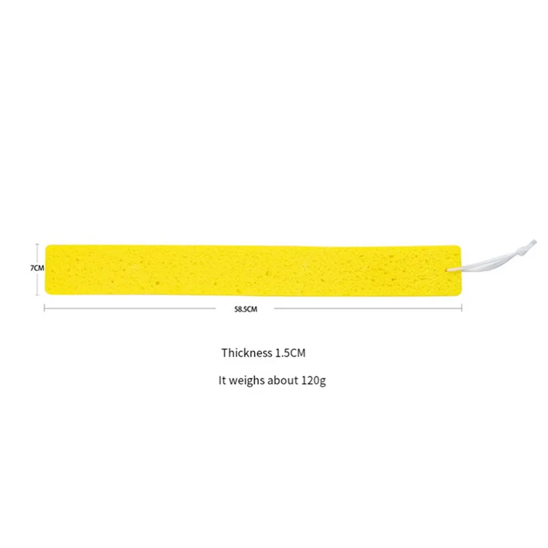 ABMO 1 قطعة شريط أصفر طويل لب الخشب قطن ماص حوض المطبخ ماص قطن الماء 58.5X7cm #6
