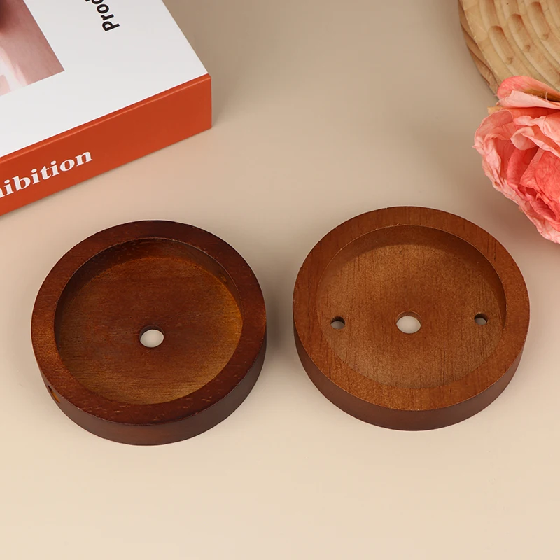 10/12cm Wood Lamp Base Modern Ceiling Plate Wooden Ceiling Holder Pendant Lamp Fitting Chandelier Base DIY Lighting Accessories