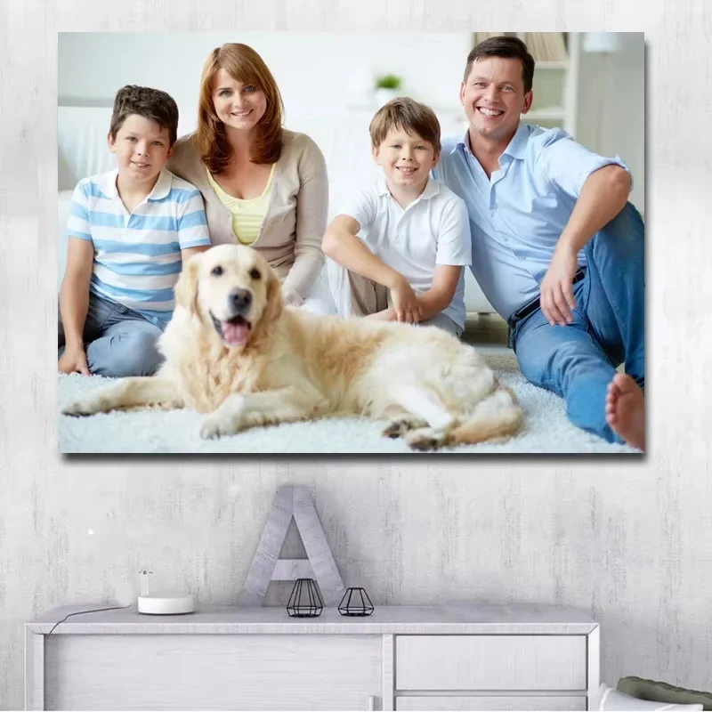 Custom Painting Canvas HD Print Customized Your Picture Personalized Wall Art Poster Photos for Living Room Home Decoration