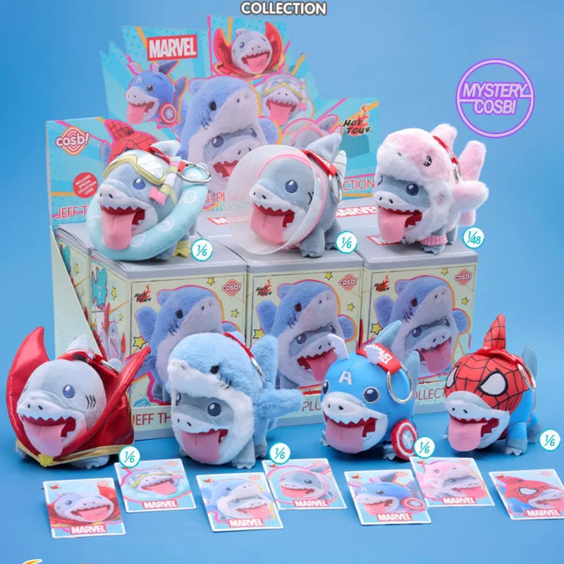 

Genuine Marvel Comics Jeff The Land Shark Cosbi Blind Box Plush Doll Pendant Birthday Holiday Gift For Comic Fans Collection