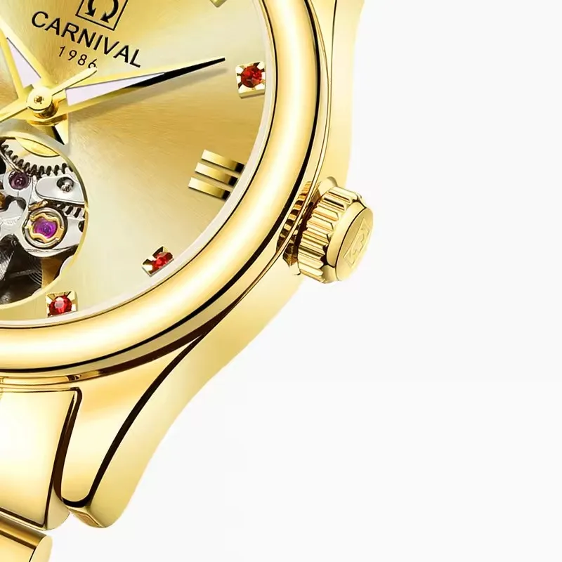 IW Carnival Ladies Mechanical Wrist Watches Automatic Movement Elegant Accessories For Women Sapphire Mirror Luxury Brands Watch