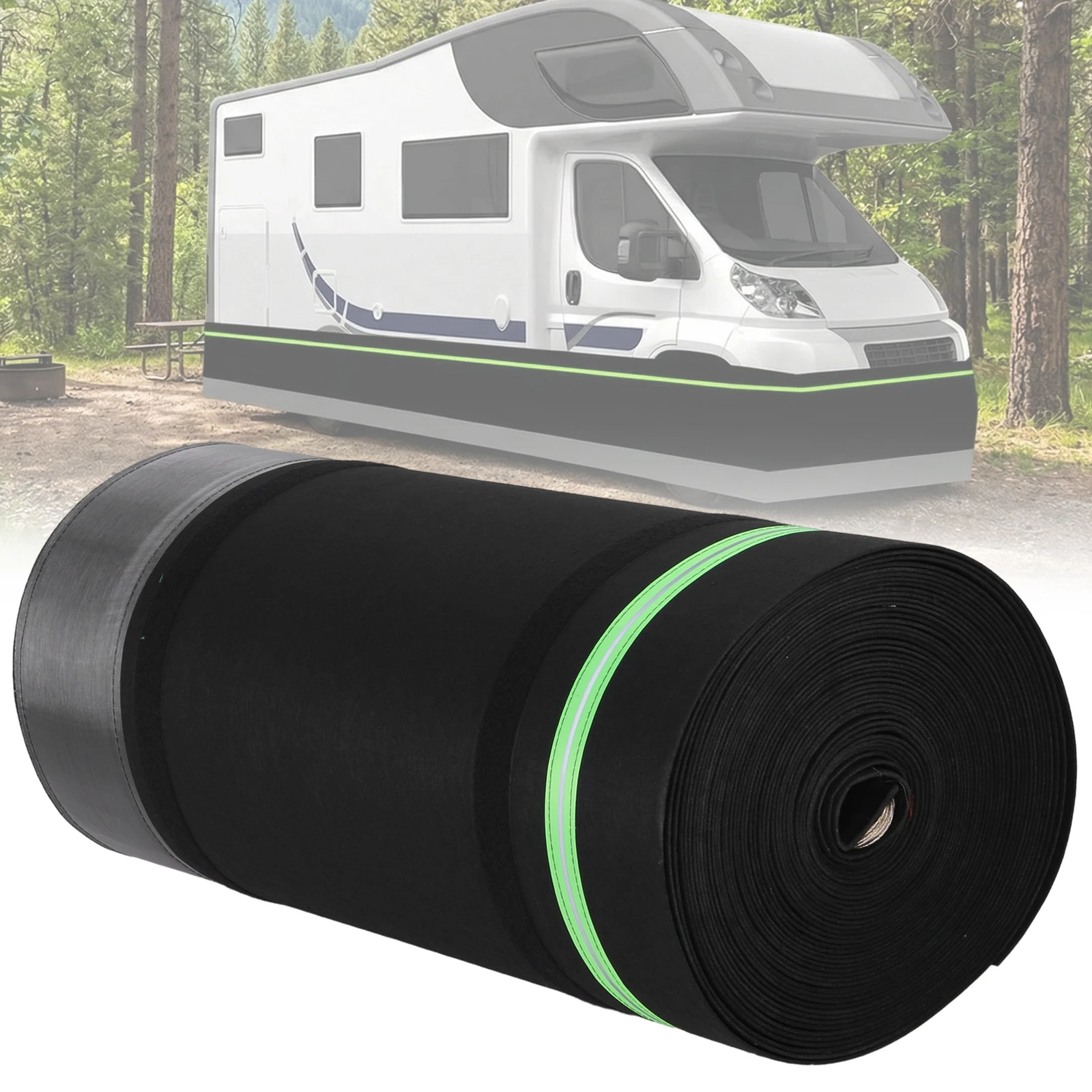 

Windproof Trailer Skirts Easy Installation Travel Trailer Skirt Panel 39.37ft Heightx85.3ft Length for Garden Outdoor Yard
