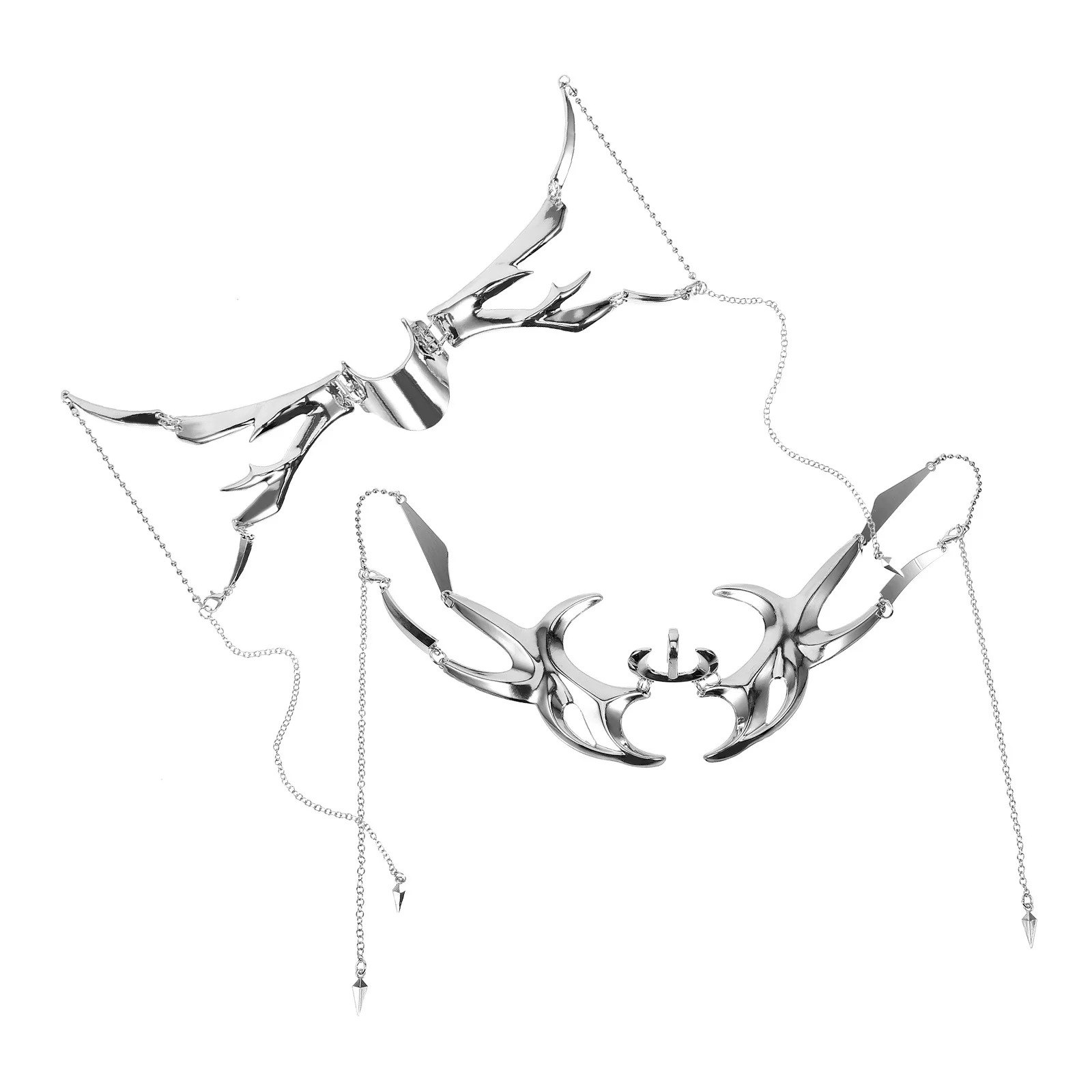 

1 set 1 Set Metal Punk Mask Style Chain Face Cover Adjustable For Masquerade Carnival Halloween Party Costume Festival