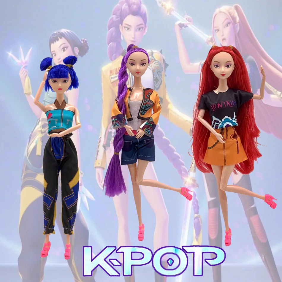 ^ Anime kpop demon hunters figura modelo brinquedo dos desenhos animados periféricos de jogos mesa decoração coleção figuras modelo brinquedo para o presente do miúdo