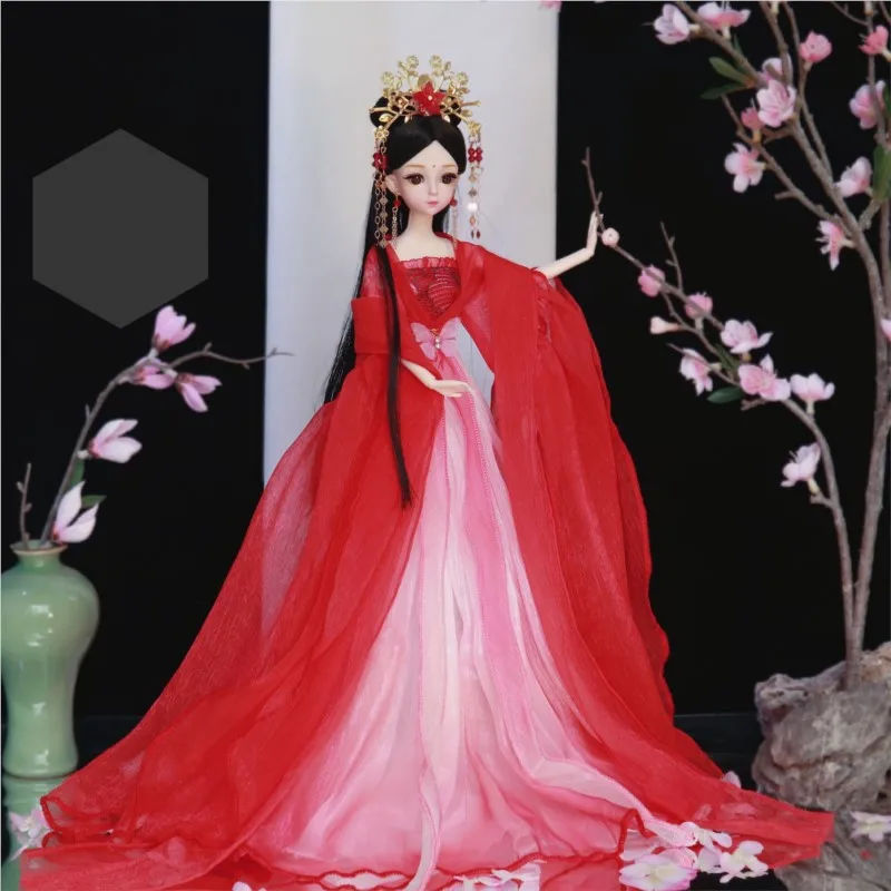 2026 Creative 30cm Ancient Costume Doll Handcrafted Hanfu Doll Chinese Ancient Hanfu Princess Doll For Girl Birthday Gift LI928