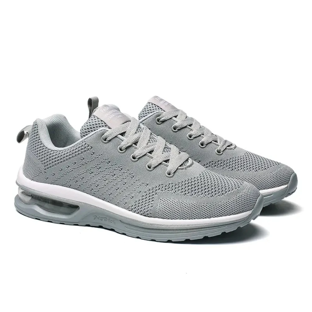 

Кроссовки для мужчин и женщин, дышащие тканые кроссовки на воздушной подушке, большие размеры 36-46, мужская легкая спортивная обувь, кроссовки