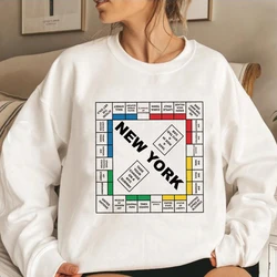 Sudadera con capucha de New York Monopoly, camiseta de ciudad, sudadera Unisex