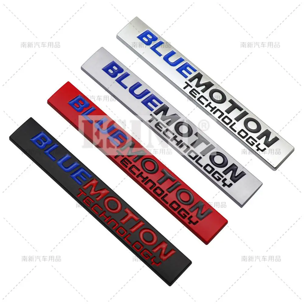 Car Styling 3D Metal Chrome Metal Emblem Blue Motion Technology Car Body Badge Emblem For Volkswagen Golf Passat Tiguan