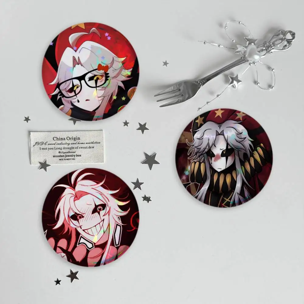P-PierrotS The Freak Circus All Roles Brooches Cartoon Badge Pins Backpack Hat Accessories Friend Gift