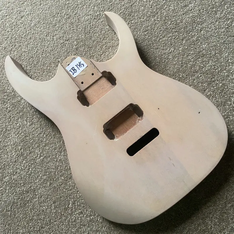 IB185 Active Pickups ST Guitar Unfinished 6 String Electric Guitar Body in Solid Basswood with 2 Humbucker Pickups Custom Bridge